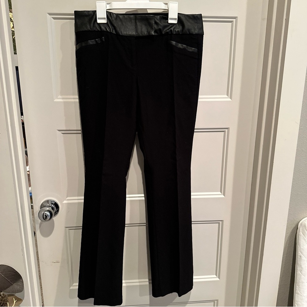 Joe Benbasset® Black Flare Leg Mid Rise Stretch Dress Pants Slacks- Size 9